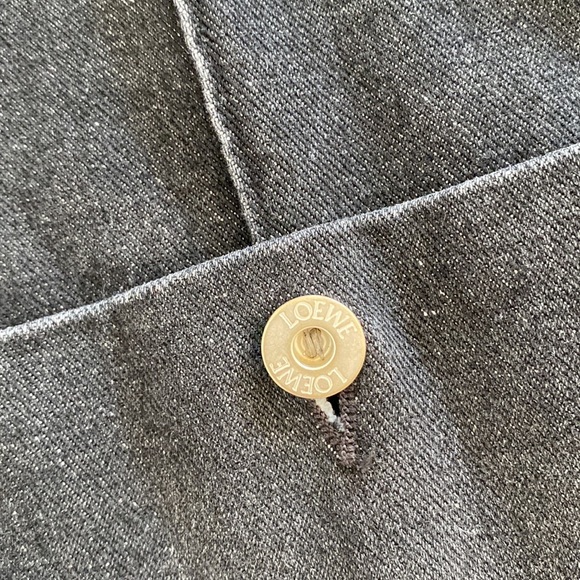 LOEWE WORKWEAR Anagram JACKET, washed black denim, size 46, NWT - Picture 6 of 11